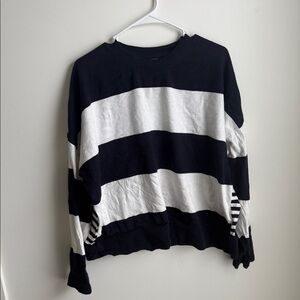 Barbour Bradley Stripe Knitted Jumper Navy & White Striped